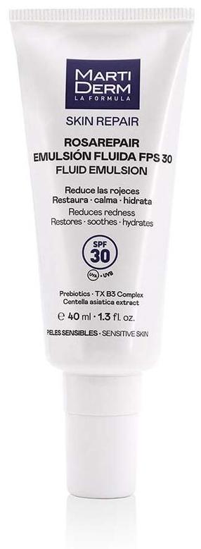 Veido emulsija, fluidas Martiderm Skin Repair Rosarepair, 40 ml, SPF 30