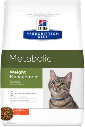 Sausā kaķu barība Hill's Prescription Diet Metabolic, vistas gaļa, 3 kg