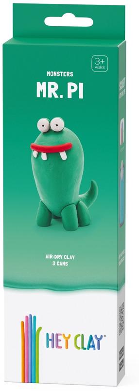 Veidošanas pasta Hey Clay Monster Pi 30083E, 3 gab.
