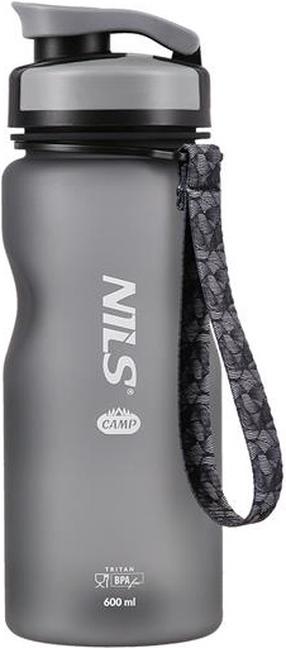 Ūdens pudele Nils Camp NC1740, melna krās., tritāns, 0.6 l