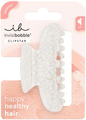 Matu sprādzes Invisibobble CIipstar Crystal Elegance, balta krās.