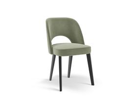 Ēdamistabas krēsls Cosmopolitan Design Bowe Velvet, matēts, zaļa krās., 52 cm x 56 cm x 83 cm