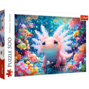 Пазл Trefl Axolotl 37536, 34 см x 48 см, 500 шт., многоцветный