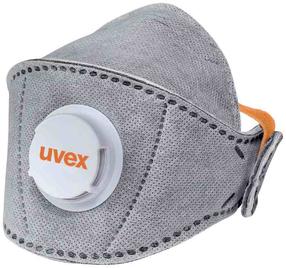 Respiraator, koos ventiiliga Uvex Premium Carbon, hall v., Universaalne