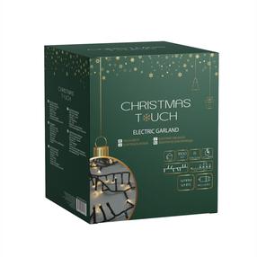 Lempučių girlianda Christmas Touch XYIP-31ELED-1800C-B, 36 m, šiltai balta sp., 1800 LED
