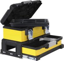 Įrankių dėžė Stanley Tool Box With Drawer, 54.5 cm x 28 cm x 33.5 cm, juoda sp./geltona sp.