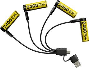 Laetav aku Nitecore NH2400, AA, 2400 mAh, 4 tk