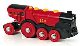 Žaislinis traukinys Brio World Mighty Red Action Locomotive 33592, raudona sp.