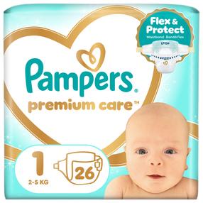 Mähkmed Pampers Premium Care, 1 suurus, 2 - 5 kg, 26 tk