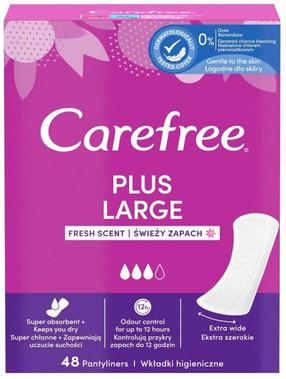 Pesukaitsmed Carefree Fresh Scent, Plus Large, 48 tk