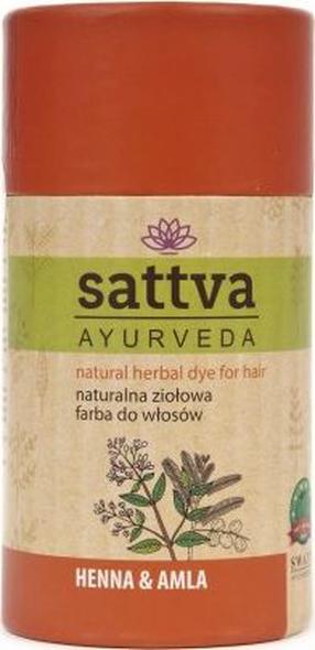 Plaukų dažai Sattva Ayurveda Henna & Amla, raudona sp., 100 g x 5 vnt.