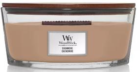 Svece, aromātiskā WoodWick Ellipse Cashmere, 40 h, 453.6 g, brūna krās.