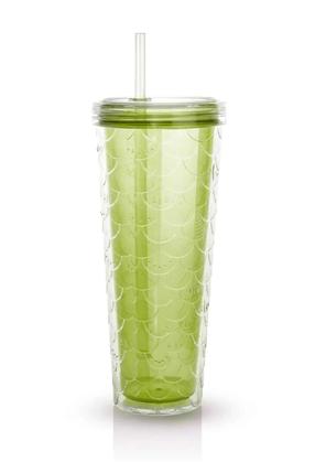 Stiklinė su šiaudeliu Hermia MCH0011183, plastikas, 0.75 l