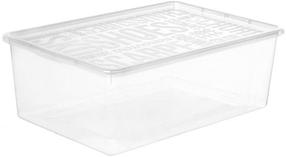 Kaanega hoiukarp Plast Team, 9.5 l, läbipaistev v., 25.8 x 39 x 13.3 cm
