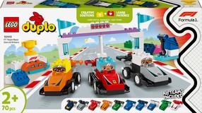 Конструктор LEGO® DUPLO Гоночные автомобили и пилоты команды Формулы-1 10445