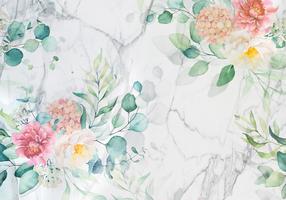 Fototapetas Artgeist Flowery Marble MFT2307SAM, 105 cm x 105 cm