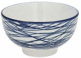 Миска Kitchen&GO, синий цв./белый цв., 11.5 см, 0.290 л