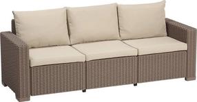 Lauko sofa Keter California, ruda sp., 68 cm x 199 cm x 72 cm