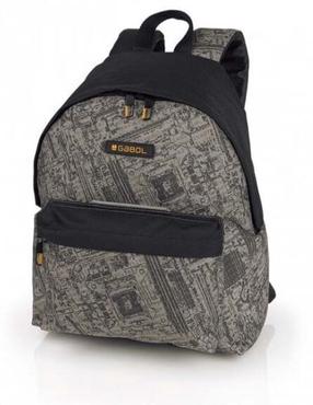 Школьный рюкзак Gabol Code 17, черный цв./серый цв., 41.5 см x 30 см x 21 см