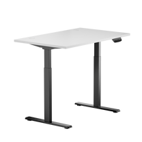 Datorgalds regulējams augstums Up Up Bjorn W-57021PT/B-ED22-80M, 120 cm x 75 cm, 72 - 120 cm, balta krās./melna krās.