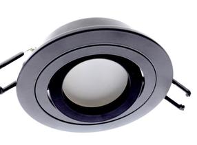 Šviestuvas lubų CristalRecord Helium, GU10, juoda sp.