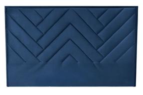 Gultas galvgalis Modulo W1, 175 cm x 8 cm, 120 cm, zila krās.