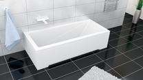 Vonia, įmontuojama Besco Modern, 120 cm x 70 cm x 55.5 cm, stačiakampis, balta sp.