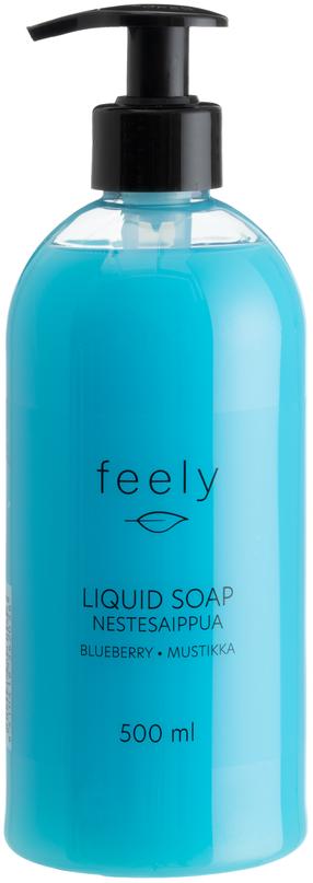 Skystas muilas su glicerinu Feely 656205, mėlynės, 500 ml