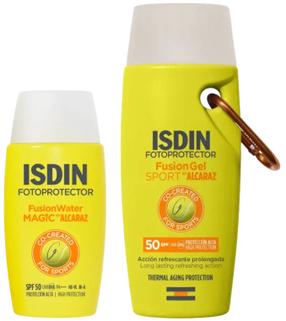 Päevituse hoolduskreem keha jaoks/tooted näole Isdin Combo Sport by Alcaraz 2-Piece Case SPF50, 150 ml
