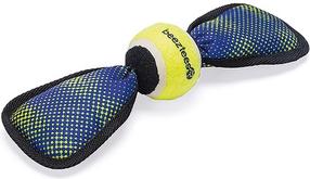 Mänguasi koerale, pall Beeztees Fetch Wing Tennis Ball 625063, 30 cm, sinine v./kollane v.