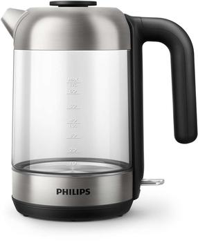 Elektriline veekeetja Philips HD9339/80, 1.7 l, läbipaistev v./hõbe v./must v.