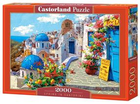 Dėlionė Castorland Spring In Santorini 2000 el. 200603, 92 cm x 68 cm, 2000 vnt., įvairių spalvų