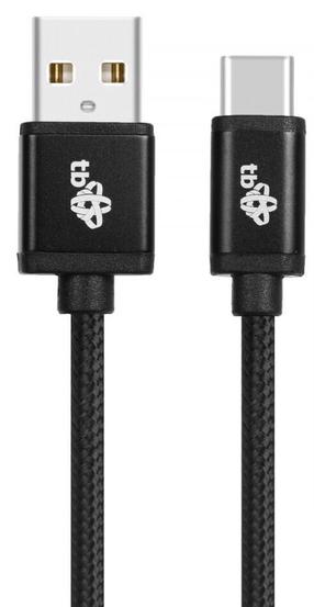 Vads TB, USB Type C/USB, melna krās.