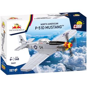 Konstruktorius, lėktuvas Cobi North American P-51D Mustang 26631, 157 vnt., pilka sp.
