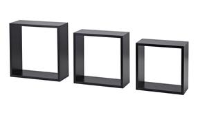 Sieninių lentynų komplektas Dolle Frame, juoda sp., 11.7 cm x 30 cm x 30 cm