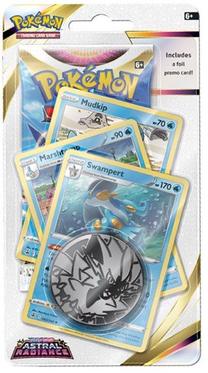 Kortų žaidimas Pokemon Sword & Shield 10 Astral Radiance Premium Checklane Blister Swampert, EN
