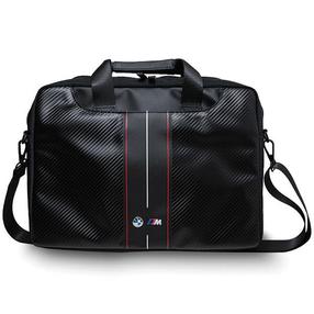 Nešiojamų kompiuterių krepšys BMW Stripes BMCB15COMSCAKR, juoda sp./raudona sp., 16"