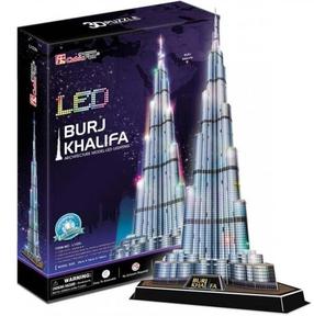 3D dėlionė Cubicfun Burj Khalifa 306-20508, 34 cm x 39 cm, 136 vnt., įvairių spalvų