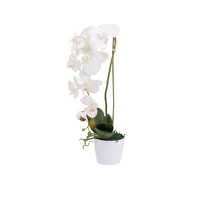 Mākslīgie ziedi puķu podā, orhideja Orchid Flower 50 cm, (krāsa/dizains tiek izvēlēts nejauši), 15 cm x 15 cm