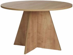 Pusdienu galds Nordure Virella, ozola krās., 120 cm x 120 cm x 75 cm