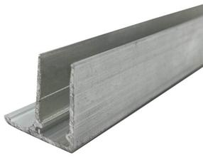 Alumīnija nobeiguma profils, alumīnijs, 2100 mm x 10 mm