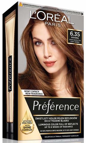 Plaukų dažai L’Oréal Paris Preference, havana sp., 6,35, 160 ml