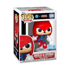Rotaļlietu figūriņa Funko Pop! Heroes Sonic Knuckles Superman 596, 9 cm, zila krās./sarkana krās.