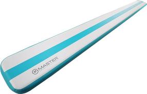 Pripučiamas gimnastikos kilimėlis Master Airbeam, mėlyna sp./pilka sp., 500 cm x 40 cm x 10 cm