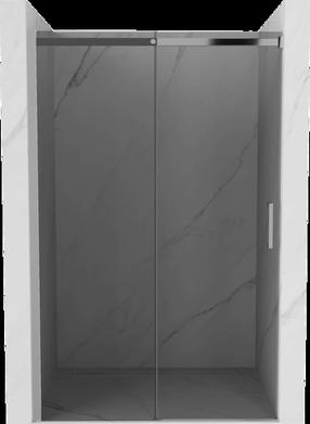Dušo durys Mexen Omega, 150 cm x 190 cm, sidabro sp./grafito sp./tonuotas