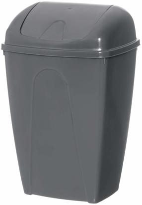 Šiukšliadėžė Nord Clean 649318, pilka sp., 10 l, 39 cm x 20 cm