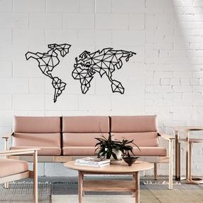 Seinadekoor Wallity World Map, 120 cm x 64 cm
