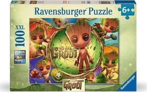 Dėlionė Ravensburger Marvel Hero Groot, 36.2 cm x 49.3 cm, 100 vnt., įvairių spalvų