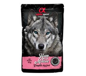 Šlapias šunų maistas Alpha Spirit Mousse, kumpis, 0.085 kg