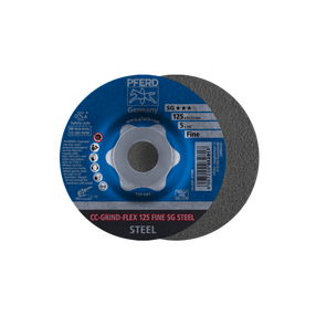 Slīpēšanas disks Pferd CC-GRIND-FLEX 125 SG Steel Fine, 125 mm x 22.23 mm